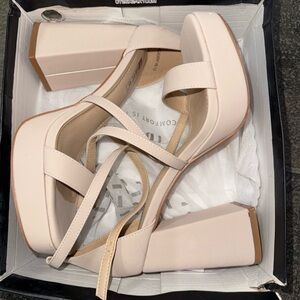 Blush block heel